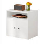 Valge 2 uksega raamatukapp, kapp, garderoobikapp, kaasaegne, skandinaavia, loft