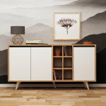 Kummut Kalune Design Seria, pruun/valge