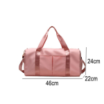 Seljakotid ja kotid, sportlik kott &ndash; j&otilde;usaalikott niiske tasku ja jalan&otilde;ude sahtliga, n&auml;dalavahetuse reisikott, roosa