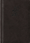 P&auml;ev A6, k&otilde;vak&ouml;ide, kunstnahast kaaned (MUST), Day A6, Teacher's book, fake leather covers (black)