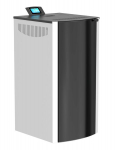 Onyx full glass 24 kW keskk&uuml;tte pelletikamin, Valge