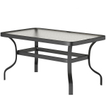 K&otilde;rvallaud karastatud klaasist kohvilaud diivanilaud lainelise disainiga, &uuml;marate nurkadega r&otilde;dulaud 95x55 cm must, Juoda