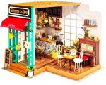 Puidust kokkupandav miniatuur Robotime 3D Simon's Coffee
