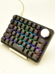 G50 MK45 Mini RGB mehaaniline klaviatuur Numpad nupuga - must RGB -ga, pruun l&uuml;liti