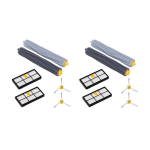 12paki k&uuml;lgharjad peamised pintslid HEPA filter Irobot Roomba 980 960 800 860 880 Irobot Roomba tarvikutele ~ 20361