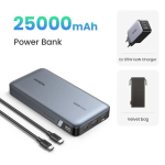 Akupank Ugreen 140W 25000Mah Power Bank PD kiire laadimine s&uuml;learvuti Xiaomi jaoks - 25000Mah EL -i komplekt