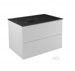 Seinale kinnitatav vannitoakapp kraanikausiga Besco Akya Classic, 66 cm, valge/hall