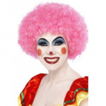 Crazy Clown parukas roosa