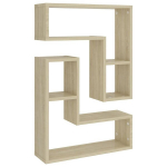 vidaXL seinariiulid 2 tk, sonoma tamm, 50x15x50 cm, puitlaastplaat, Ruda