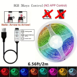USB LED valgustiriba Pidu Kaunistus, 6,56 pėdos / 2m