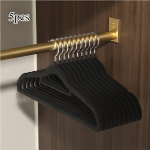 5-pakk Velvet Rippuvad Nagid, Juoda
