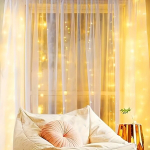 LED Kardin Tuled Komplekt Pulditoega, &Scaron;iltai balta
