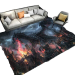 Draakonimustriga Vaip, 150 cm x 200 cm / 59 x 78,74 colio