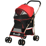 2-in-1 koerak&auml;ru kandekott autos&otilde;iduks kuni 10 kg kokkupandav alumine korv 82 cm x 49,5 cm x 98 cm Punane