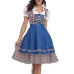Naised Oktoberfesti kost&uuml;&uuml;mid t&auml;iskasvanud dirndl saksa traditsioonilise baieri &otilde;llekarnevali Fr., Blue_XL