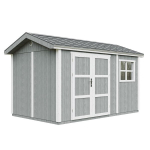 Aiamaja esmaklassiline 8,68 m&sup2; - K252x250x412 cm- P&otilde;randa ja bituumensindlitega - Timbela M914A-CAVERN STEEL