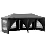 Telk,kokkupandav peotelk k&uuml;lgseintega, must, 3 x 6 m CFE563167