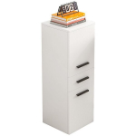 Kontori raamaturiiul sahtliga, 2 riiulit, valge raamaturiiul, p&ouml;&ouml;ning, 85 cm