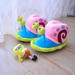 Kawaii spongebob Plaschelni koomiksi telesari Gary tigu kott kontsaga puuvillasaapad pehmed armsad plush beebit&uuml;drukud pidulik kingitus-xxl 43-44-patles 1