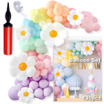 &Otilde;hupallip&auml;rga komplekt suurte karikakra&otilde;ie &otilde;hupallide ja t&auml;ispuhutava pumbaga LIVMAN 025, 130tk