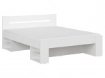 Voodi BRW Nepo Plus 160x200cm, valge