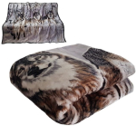 Voodikate - pleed KW-112, hall - pruun, 160 x 210 cm