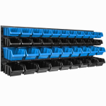 Hoius&uuml;steemi seinariiul 1152 x 390 mm | 40 tk kastid | Virnastamiskastid, renniriiul, hoiukastid | Eriti tugevad seinapaneelid | Laiendatav riiul | T&ouml;&ouml;koja riiulid, laoriiulid, t&ouml;&ouml;koja seinariiulid, pistikriiulid