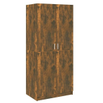 vidaXL riidekapp, suitsutatud tamm, 80 x 52 x 180 cm, tehispuit