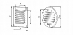 Awenta ventilatsioonigrill Mta10 roostevaba teras 30x30
