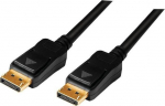 Logilink Displayport 1.2 kaabel, 15m, must
