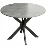 Kokkupandav s&ouml;&ouml;gilaud 110x110x76 cm hall MDF ja teras