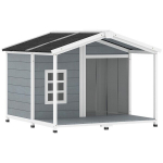 Koerakuut terrassiga kuni 20 kg koertele, 103 x 107 x 83,5 cm, hall