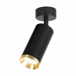 Milagro Mica &uuml;mmargune LED-valgusti, must, 1xGU10