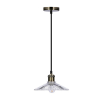 Candellux rippvalgusti Chester 50101271, must/pruun/l&auml;bipaistev