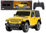 JEEP Wrangler JL Rubicon kaugjuhtimise mudel 1:24, kollane