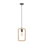 Rippvalgusti Candellux Ostor must-beež ristk&uuml;likukujuline vari E27 1x40W