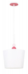 Candellux rippvalgusti Bebe, valge/roosa