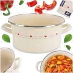 Emailpott Orion Tonca 4l, 24cm, kreemjas, induktsiooniks