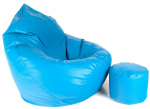 Tumba Mega Comfort XXL, kunstnahast, helesinine
