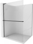 Mexen Kioto+ L du&scaron;isein riiuliga Walk-in 100 x 200 cm, triibuline, must - 800-100-123-70-09