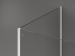 Mexen Kioto du&scaron;isein Walk-in 140 x 70 cm, must raam, valge - 800-140-212-20-70-070