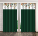 Eurofirany pimendav kardin ZMK-008, 160x270 cm, roheline/valge