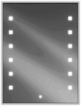 Vannitoa peegel Mexen Ner LED-valgustusega ja soojendusmatiga, 60x80 cm