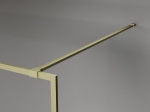 Mexen Kioto-F du&scaron;iekraan Walk-in raamiga 155 x 202 cm, l&auml;bipaistev 8 mm, kuldne harjatud - 800-155-104-55-00