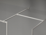 Mexen Kioto-XF du&scaron;iseina Walk-in raamidega 150x120 cm, l&auml;bipaistev 10 mm, harjatud nikkel - 800-150-202-04-97-120-XF