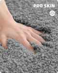 Libisemiskindel vannitoamatt pehme imav hall 50x80 cm &mdash; du&scaron;imatt, vannitoavaip, mikrokiust vaip, magamistoavaip, kiiresti kuivav vaip, k&ouml;&ouml;givaip, pehme vaip