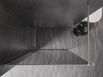Mexen Kioto-F du&scaron;inurga Walk-in raamiga 130 x 202 cm, grafiit 8 mm, harjatud nikkel - 800-130-104-97-40