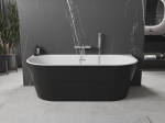Mexen Oval vann vabas seismine seinapoolne 170 x 80 cm, valge/must, &uuml;levool kroom - 52671708075-01