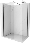 Mexen Kioto-X du&scaron;isein Walk-in 130 x 70 cm, l&auml;bipaistev 10 mm, must - 800-130-202-70-00-070-X