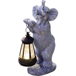 Aiafiguur LED-p&auml;ikesevalgusti Vintage elevant &mdash; aia kaunistused, terrassi valgustus, loomaskulptuur, p&auml;ikesepaneeliga lambid, r&otilde;du dekoratsioonid, vaigust kujukesed, aiakingitus